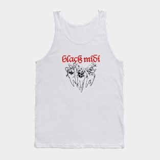 Black Midi ✅ Tooth Hellfire Demons Tank Top